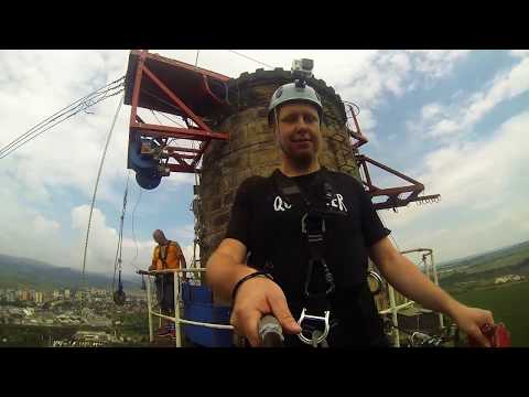 Action Jump /skok zo 110 m komína/ Pezinok