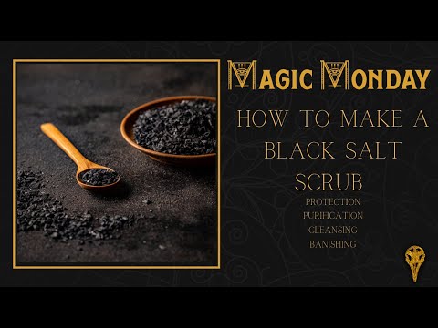How to make your own purification Black Salt body Scrub