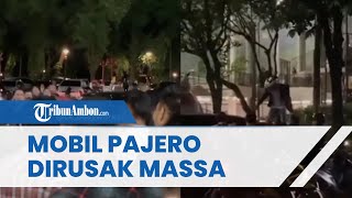 Viral Video Mobil Pajero Jadi Target Amukan Massa, Diduga Berawal dari Kecelakaan dengan Pemotor