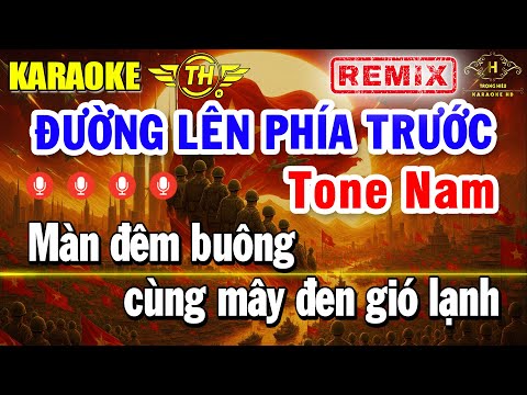 Đường Lên Phía Trước Karaoke Tone Nam Remix ( Gm ) Beat Cực Căng | Trọng Hiếu