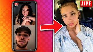 Adin goes on Ash Kaash's Instagram Live... (New Girlfriend) 😍😱