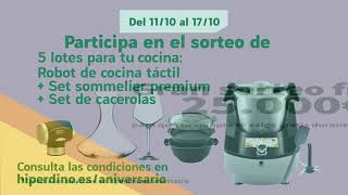 HiperDino Supermercados #AniversarioHiperDino I ¡Gana 5 lotes para tu cocina! anuncio