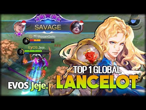SAVAGE PERFECT!! 22 Kill Under 10 Minutes! EVOS Jeje. Top 1 Global Lancelot - Mobile Legends