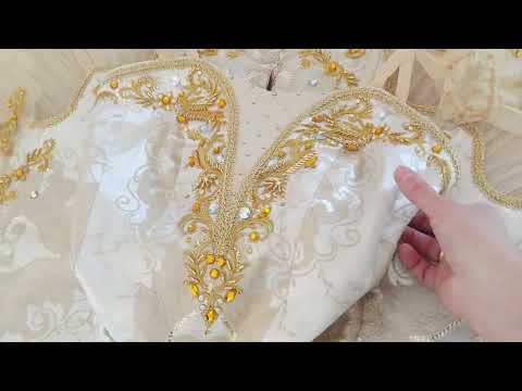 Costum de balet de scena pentru diverse roluri Spărgătorul de nuci Fulgi de zăpadă F 0068 - video 4