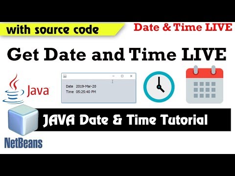 Java Netbeans Get Live Time And Date Java For Beginners Tutorial