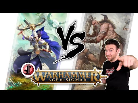 Warhammer Age OF Sigmar - *New* Lumineth VS Sons Of Behemat !!!!!!
