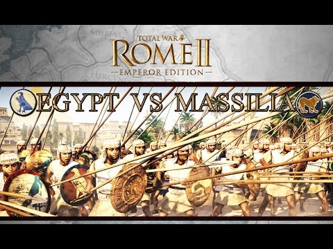 Total War: Rome 2: Egypt vs Massilia "Testing the Emperor Edition's New Clothes 1"