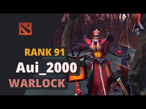 Aui_2000 (Rank 91) plays Warlock Dota 2 Full Game