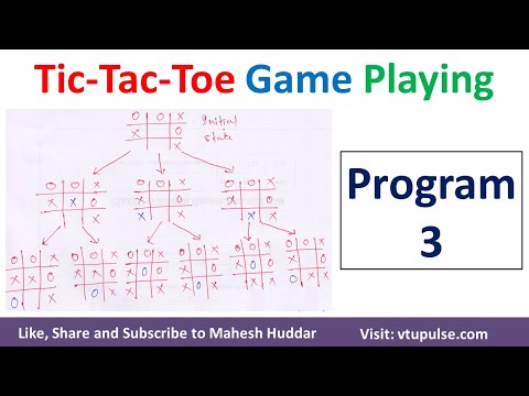 Tic Tac Toe Game 3rd Approach in Artificial Intelligence Mahesh Huddar - YouTube