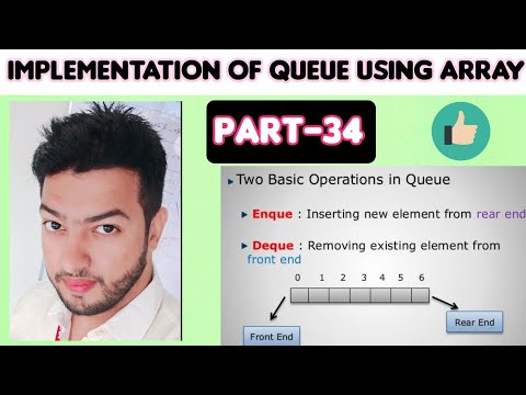 Data Structures Using C Language Part 34 Implementation Of Queue Using Array Program
