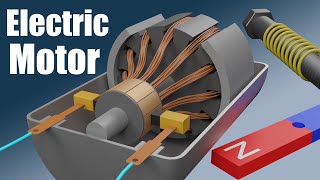 How does an Electric Motor work?  (DC Motor)