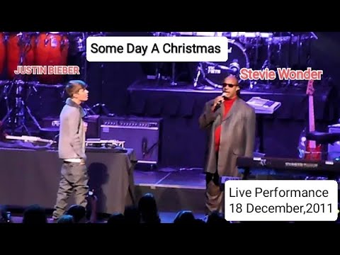 Justin Bieber - Someday A Christmas ( With Stevie Wonder) ( Live Performance ) 
