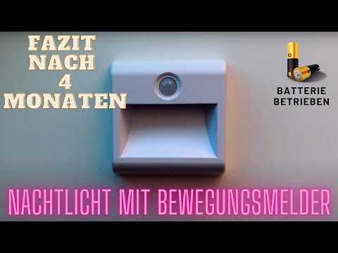 Nachtlicht mit Bewegungsmelder Batteriebetrieben von Amazon mein Fazit