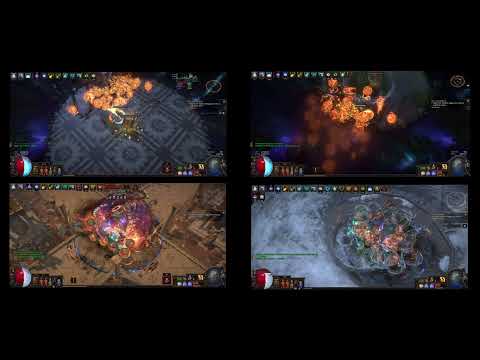 [PoE 3.15] Bosskiller Brand Showcase vs A9 Feared/Maven/Sirus/Conqs - VD Arcanist Brand Necro Build