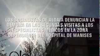 ¡TU SALUD NO PUEDE ESPERAR UN AÑO! #Acción SOCIALISTA en el Centro de Salud de Aldaia