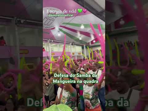 Defesa do Samba da Mangueira na quadra   #musica #mangueira #sambaenredo