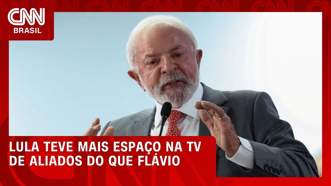 Eleições 2026: Lula teve mais espaço na TV de aliados do que Flávio; entenda | CNN 360º