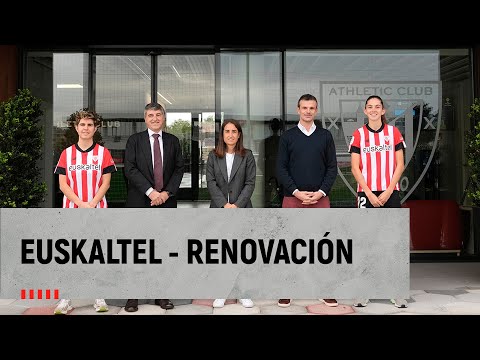 Imagen de portada del video Euskaltel 🤝 Athletic Club I Renovación acuerdo I Akordioaren berritzea