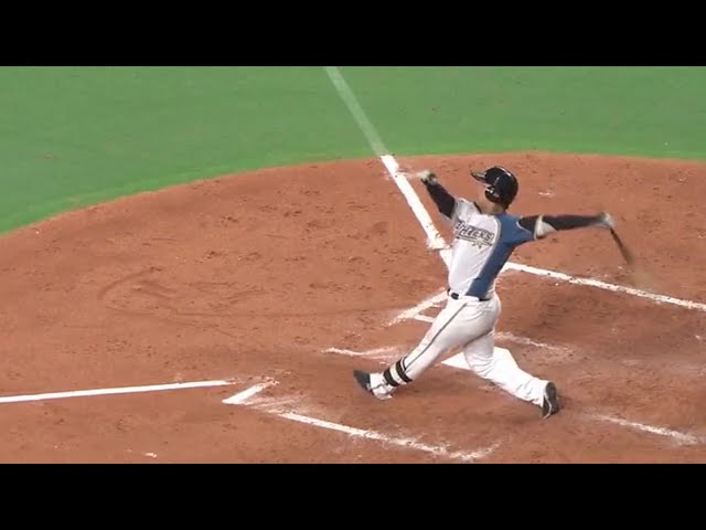 【3回裏】おにぎりパワーで中段まで運ぶ!! ファイターズ・横尾の2ランアーチ!! 2017/9/21 F-H