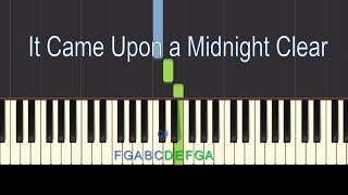 Easy Piano Tutorial: It Came Upon A Midnight Clear with free sheet music