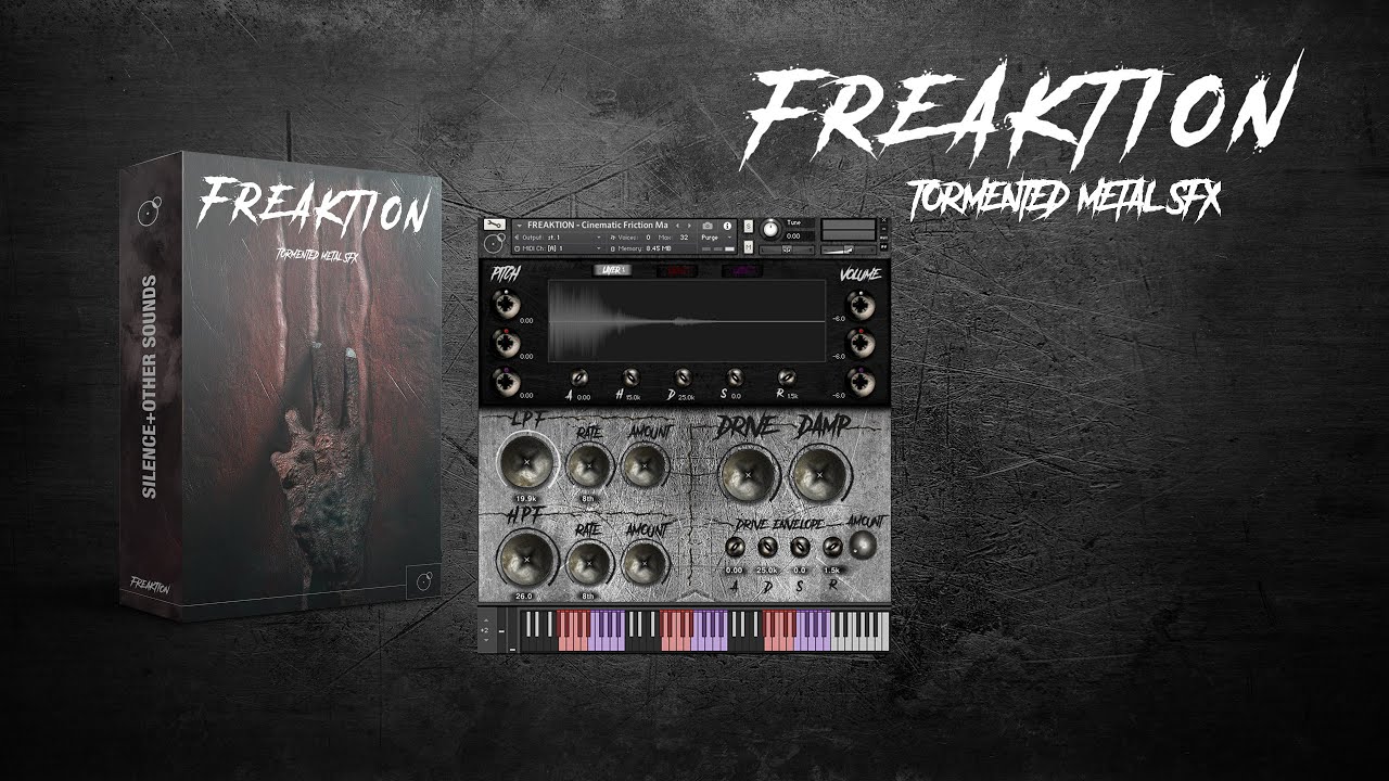 FREAKTION - Cinematic Horror Metallic Noises SFX Library - Kontakt Instruments walkthrough