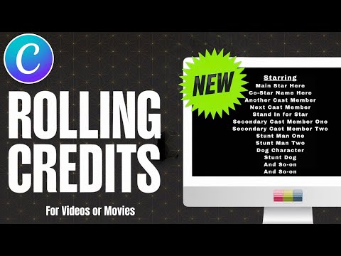 How to Make Awesome End Credits in Canva Fast!