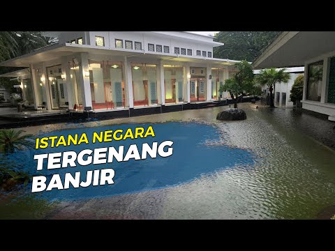 Video Kondisi Istana Negara Pagi Ini setelah Malam Sebelumnya Sempat Tergenang Air