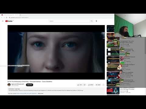 Forsen Reacts to LOTR The Fellowship of the Ring - Extended Edition - Caras Galadhon
