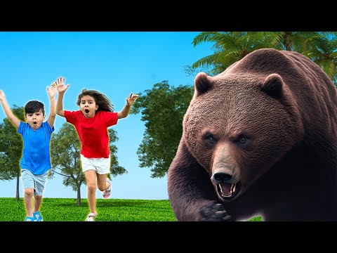 BEAR VIDEO FOR KIDS| Educational wild animals adventure by Atrin and Soren in Great Bear Wilderness