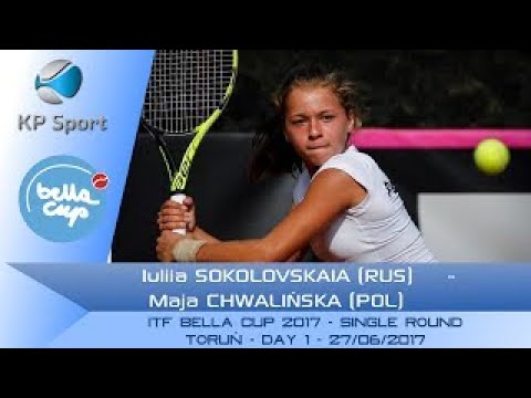 Iuliia SOKOLOVSKAIA (RUS) vs. Maja CHWALINSKA (POL) / Bella Cup 2017 / 1st Round Singel