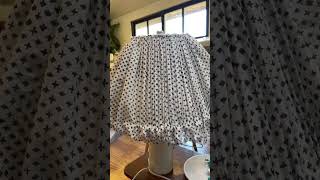 DIY Gathered Lampshade #diylampshade #pleatedlampshade