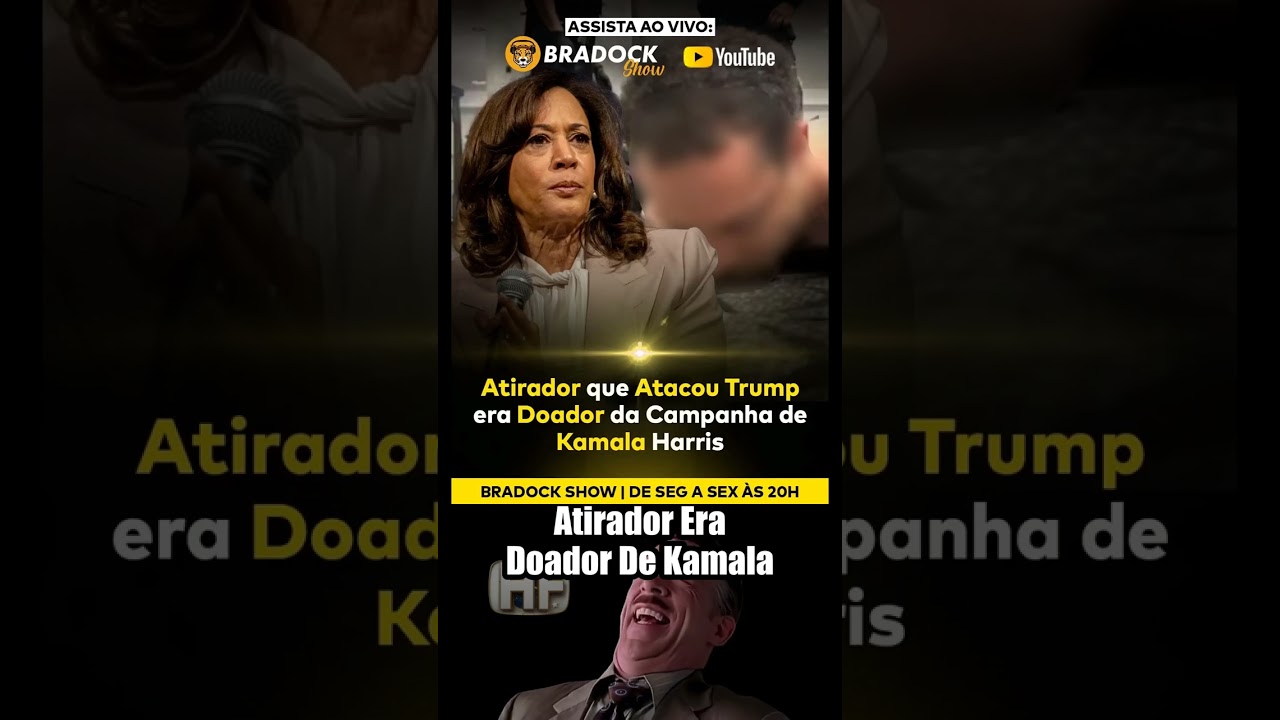 Atirador que atacou Trump era doador da campanha de Kamala Harris 😲