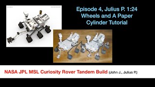 Paper MSL Curiosity Rover in 1:24 and 1:20 Scale Episode 4