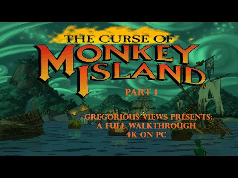 "THE CURSE OF MONKEY ISLAND" PC Full Walkthrough, PART 1 (4K)