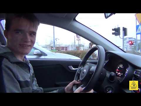 Wiktor na kursie nauki jazdy cz.2 - jazda po strefie egzaminacyjnej Wrocław