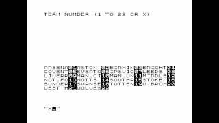 Football-League for the ZX81