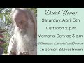 David Young Memorial Service