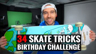 Skateboarding Flip Trick Challenge (Attempting 34 Different Flip Tricks!)
