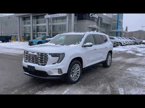 2024 GMC Acadia AWD Denali in White for sale at Royal Chevrolet in Orangeville, ON