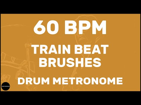 Train Beat Brushes | Drum Metronome Loop | 60 BPM