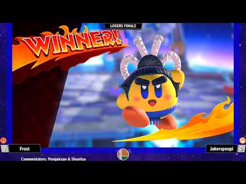 Frost (Wrestler) vs Jakerspoopi (Bandana Dee) - Kirby Fighters India Tournament #16 - Losers Finals