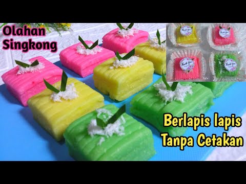 Saya Mengolah Singkong Menjadi Getuk Lindri | Berlapis-lapis Tanpa Cetakan & Cocok Untuk Ide Jualan
