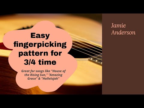 Easy picking pattern for 3/4 time