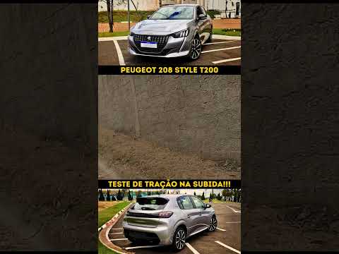 Nosso teste de tração no cascalho na subida não poderia faltar para o Peugeot 208 Style!