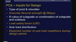 Lecture - 39 Concrete Pavement Design PCA and AASHTO Methods