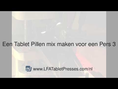 Een Tablet Pillen mix maken voor een Pers 3