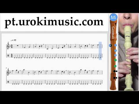 Aulas de Flauta Doce G. Carlos Vives, Sebastian Yatra - Robarte un Beso Curso Aprender Parte#1 um