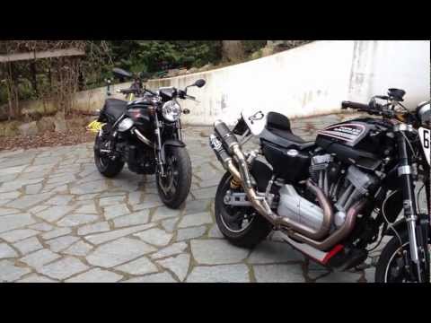 Moto Guzzi Griso 8v SE vs Harley Davidson XR1200R SOUND