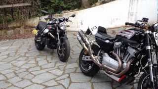 Moto Guzzi Griso 8v SE vs Harley Davidson XR1200R SOUND