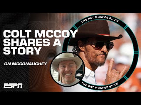 Matthew McConaughey storytime with former Texas Longhorns QB Colt McCoy 🤘 | The Pat McAfee Show